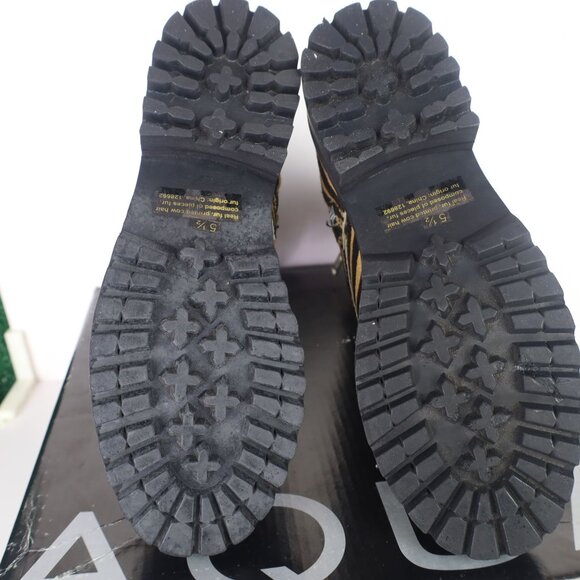 Aqua Women’s Tiger Print Jax Studded Hiker Combat Boots Lace Up Round Toe 5.5 - Picture 14 of 16